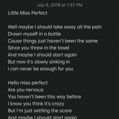 Little Miss Perfect (living room session 2)