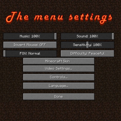The Menu Settings