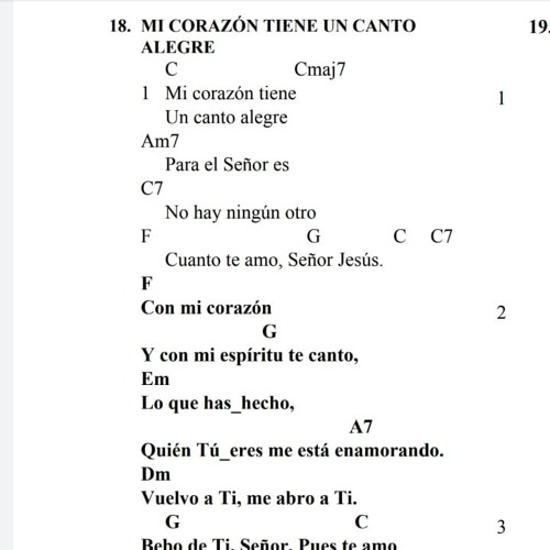 Mi Corazón Tiene Un Canto Alegre