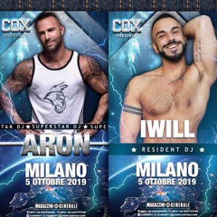 iWill - Cox Party Milano - 5th October 19 with Aron