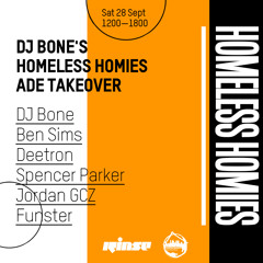DJ Bone's Homeless Homies ADE Takeover: DJ Bone - 28 September 2019
