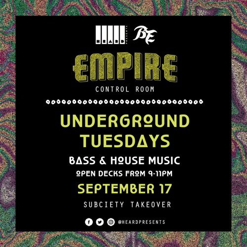 The Curator @ Subciety Takeover @ Empire Control Room 9.17.19