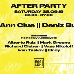 RICHARD CLEBER @ EGG LONDON 28-09-2019