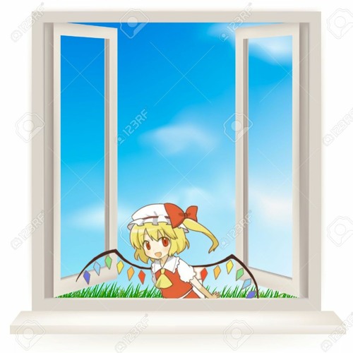 Flandre Scarlet is staring at you thru the window