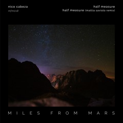 Premiere: Nico Cabeza - Half Measure (Mattia Saviolo Remix) - Miles From Mars