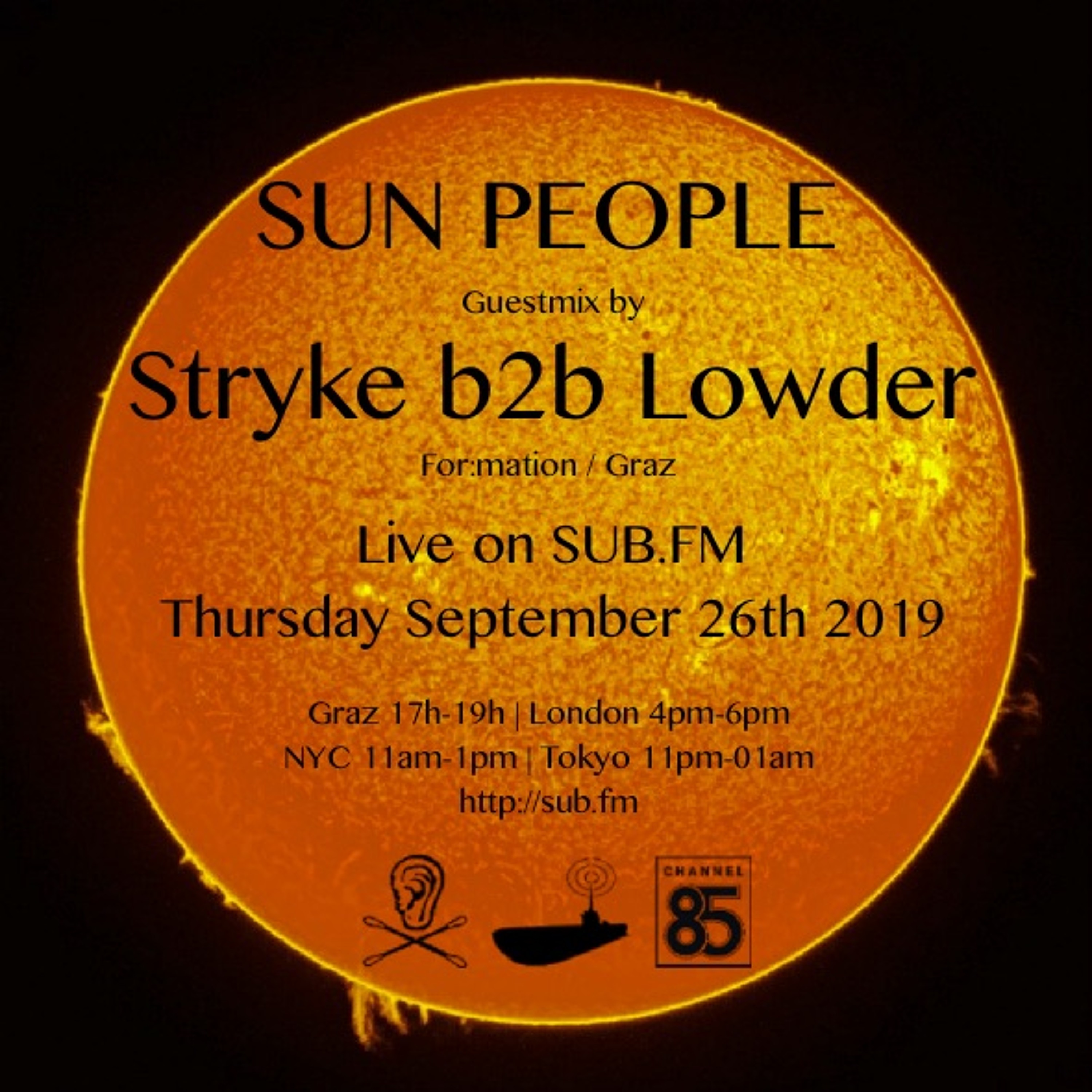 Stryke b2b Lowder // Sun People - Sep 26 2019 - SUB FM episode artwork