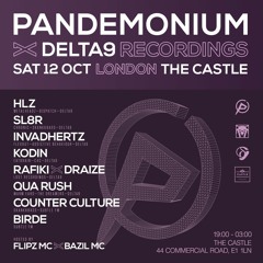 Pandemonium x Delta9 Recordings 12.10.2019 - Invadhertz Promo Mix