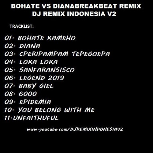 DJ BOHATE VS DIANA 2019 BREAKBEAT REMIX SUPER BASS★