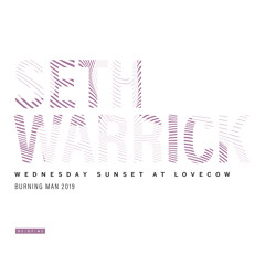 Seth Warrick @ LoveCow, Wednesday Sunset, Burning Man 2019