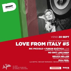Love From Italy #5 - La Java - 20 Septembre 2019