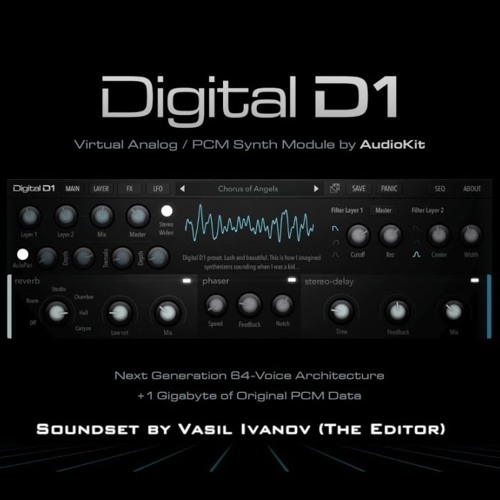 Audio Kit Digital D1 Synth: The Editor -  100 Presets Sound Set