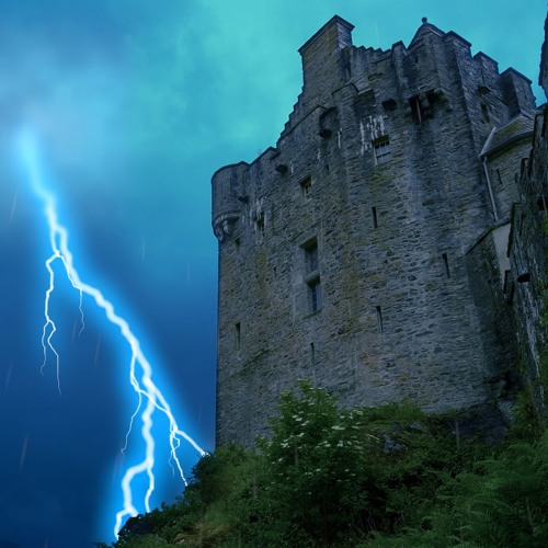 Rain On Castle With Thunder And Lightning (75 Minutes)