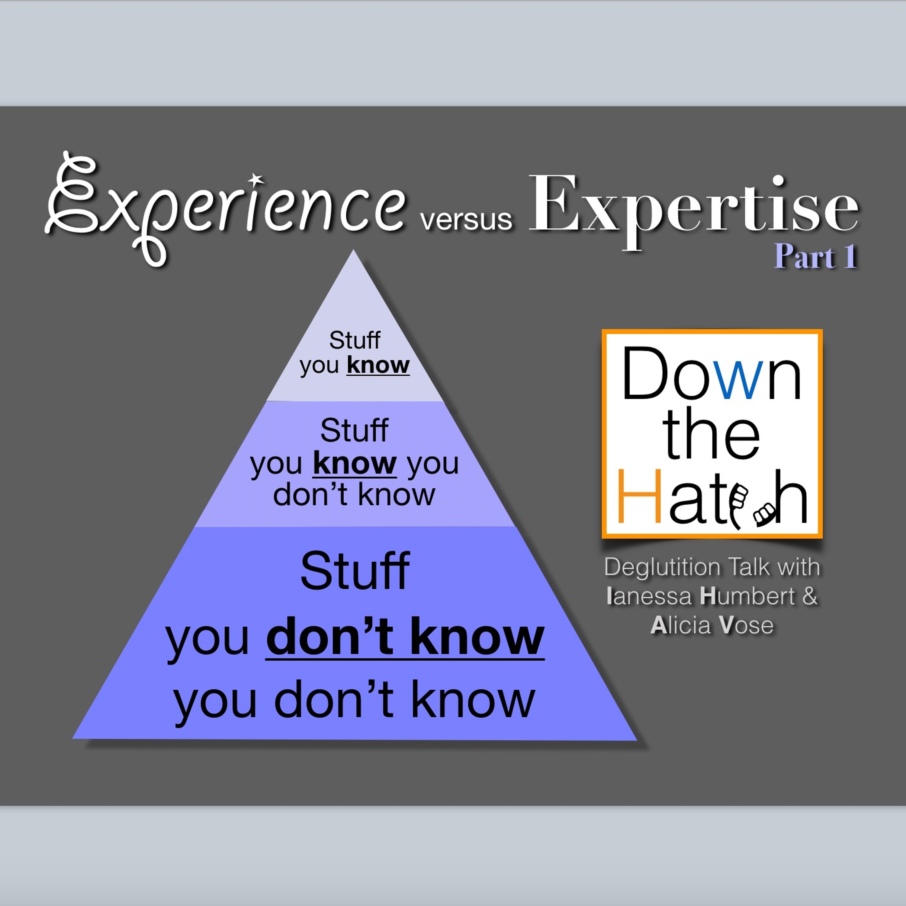 cover of episode Experience versus Expertise Part 1
