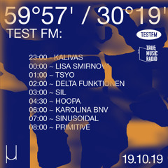 TESTFM x True Music Radio w/ Tsyo — 19/10/2019
