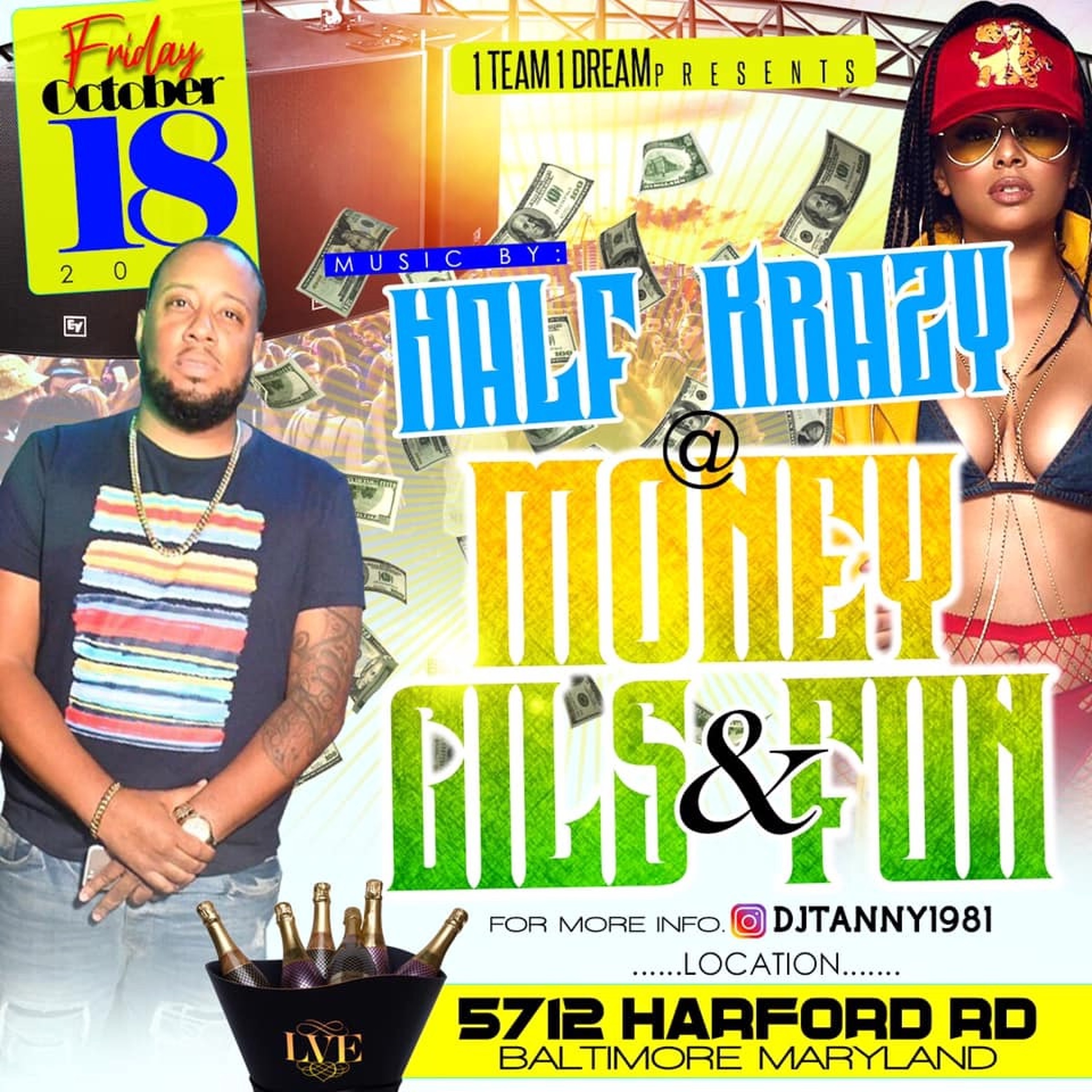 HALF KRAZY 10/18 *LIVE* @ MONEY GIRLS & FUN (BMORE) episode artwork