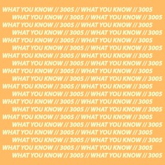 What You Know // 3005 (Two Door Cinema Club x Childish Gambino) [Jacob Alexander Mashup]