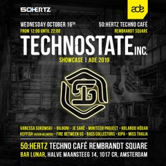 Live recordings Technostate Inc. Showcase | ADE 2019 - 50:HERTZ Techno Café Rembrandt Square