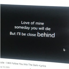 in the dark (young river cover)