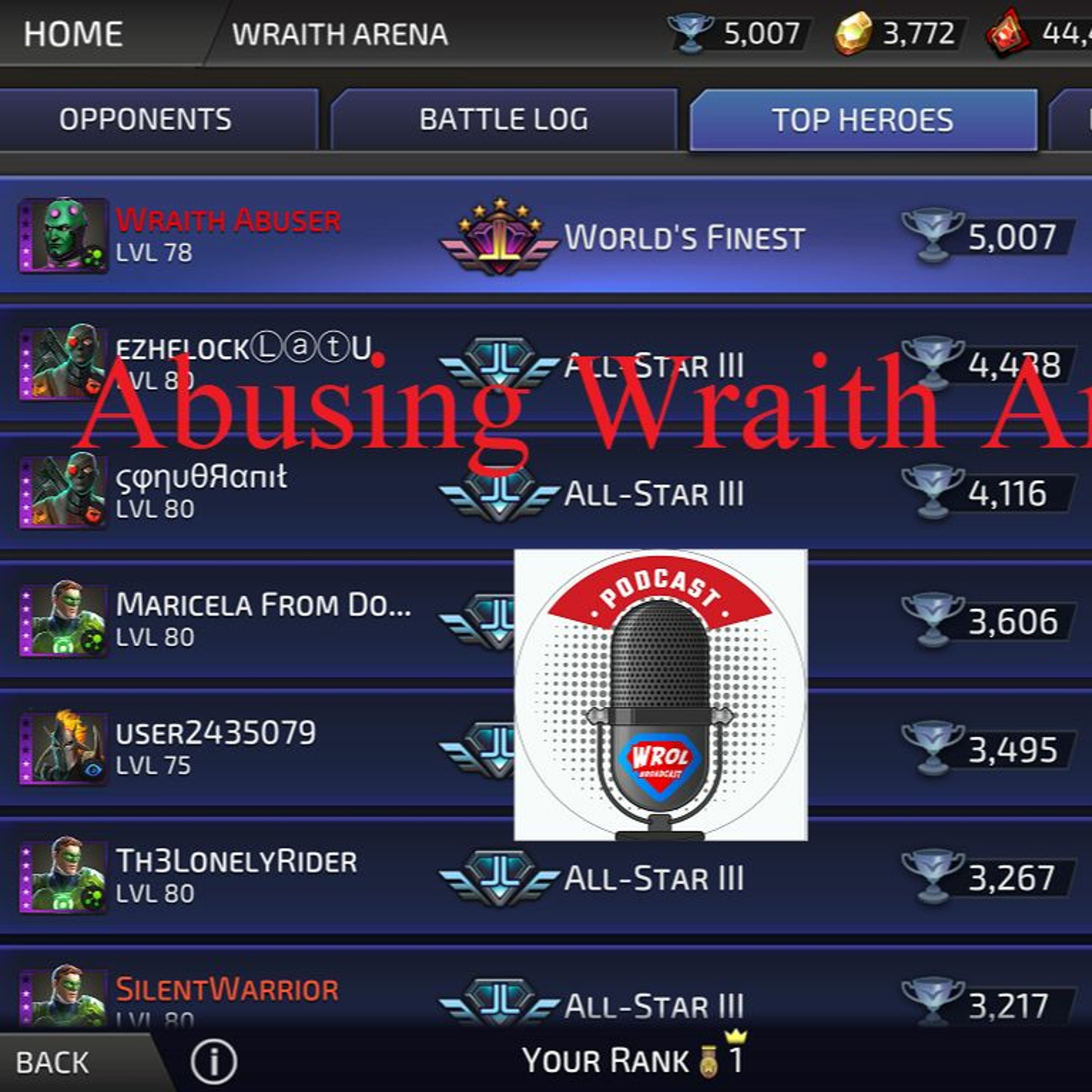 WROL Broadcast: DC Legends Unofficial Podcast!