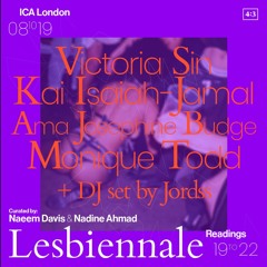 4:3's LESBIENNALE: EROTIC READINGS AT THE ICA
