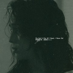 She Said It Was All I Need...I Never Did