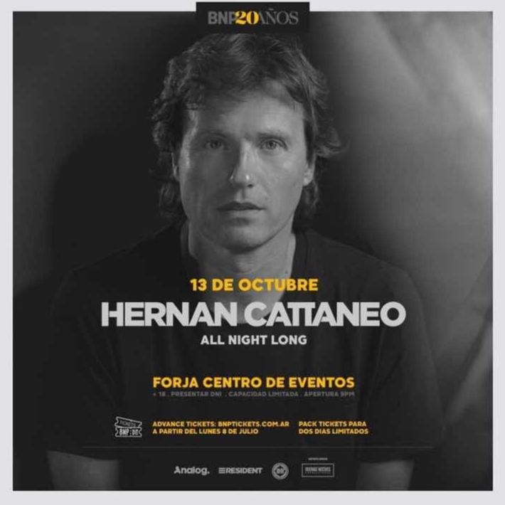 Scaricamento Hernan Cattaneo Dia 2 - Parte 1 - Forja Centro de Eventos 13/10/2019