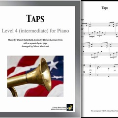 "Taps" arranged for Intermediate Piano Solo