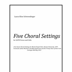 All Those, You Have Granted, Blessed Are for Choir (SA/TB/ SATB) by Laura Schwendinger