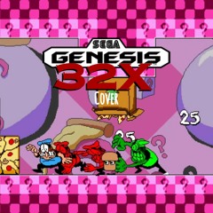 hmmm look what u done did you found a secret - Pizza Tower Sega Genesis/ 32X Cover