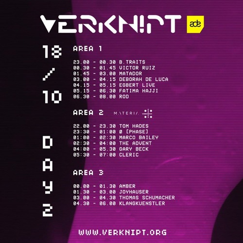 Thomas Schumacher @ Verknipt ADE | Special Day 2 (18/10)