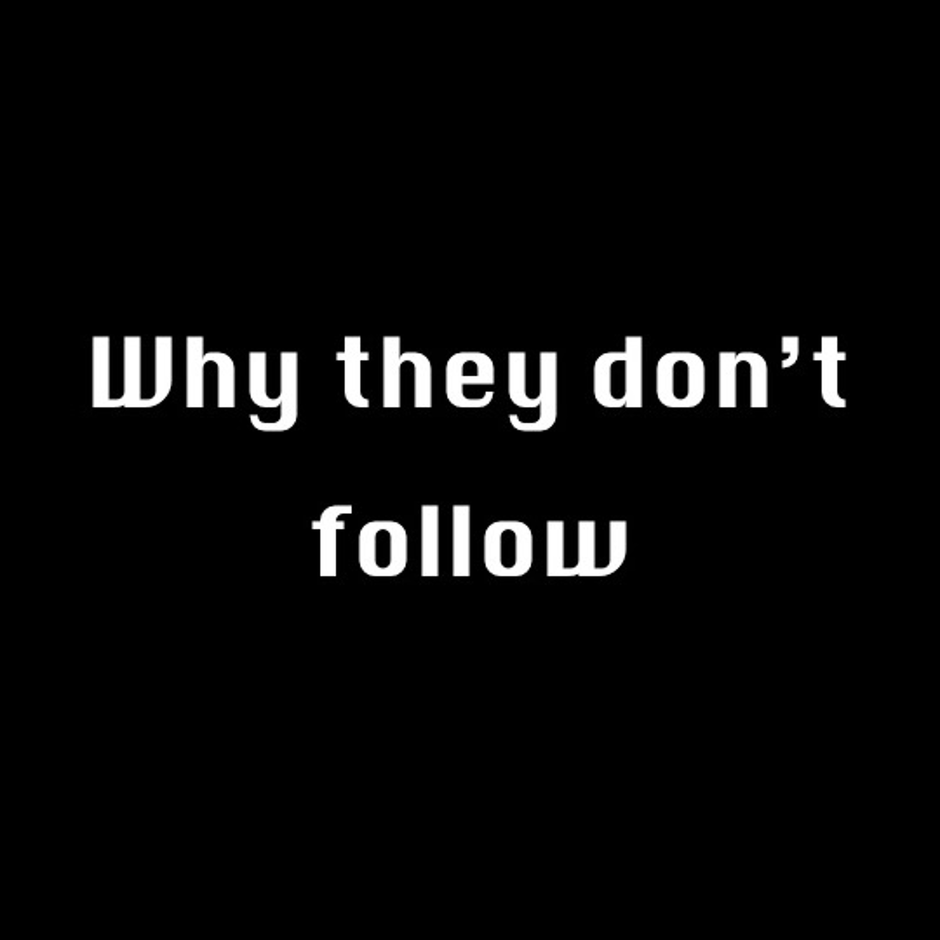 Why they don't follow episode artwork