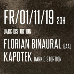 Dark Distortion W/ Florian Binaural @Club Schimmerlos, Regensburg 1/11/19 [FREE DL]