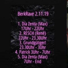 Grundgütiger! @ Berk_Rave 02.11.2019 (Up to 140 BPM Feierabend Set)