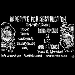 Rotek(LFO)- Extract Live Appetite For Destruction - LFO Sound System Halloween Free Party 2k19 Italy