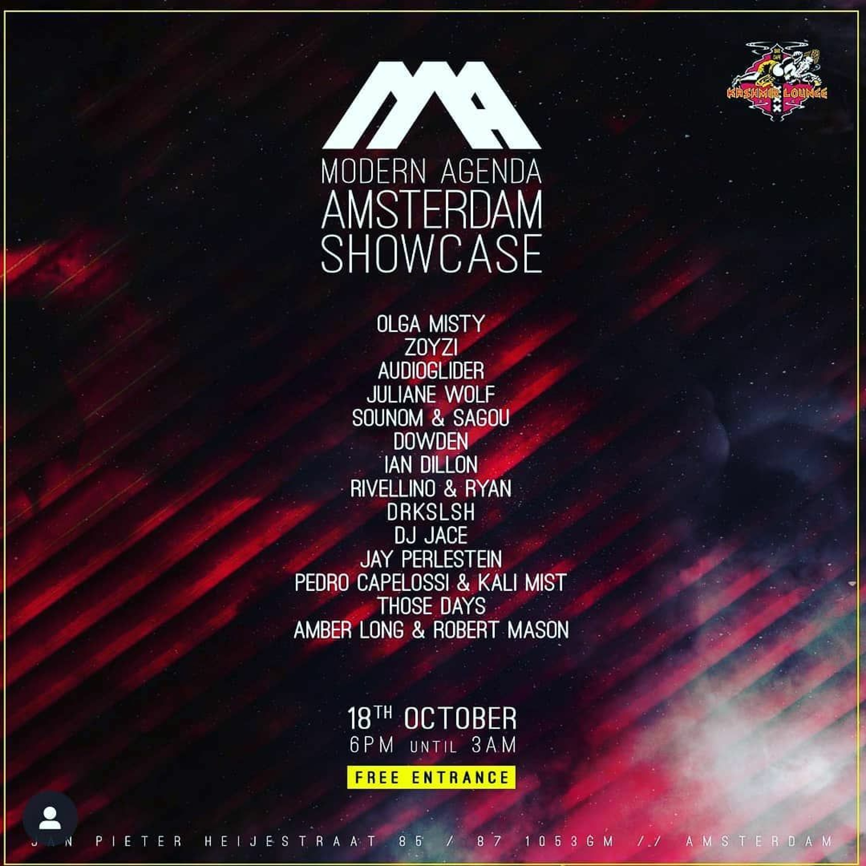 Free Download DJ Jace Live @ Modern Agenda ADE 2019 Showcase 10 - 18 - 19 Kashmir Lounge episode artwork