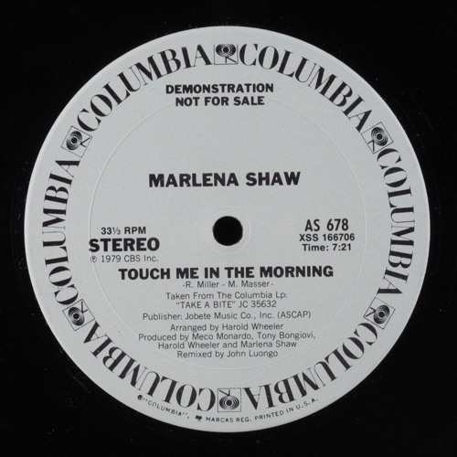 Marlena Shaw / Touch Me In The Morning Marlena Shaw / Touch Me In The Morning