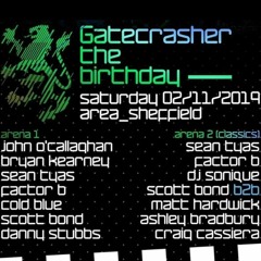 Craig Cassiera live at Gatecrasher 26th Birthday, Area, Sheffield - 2nd Nov 2019 - Classics Set