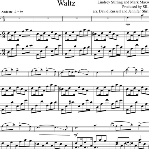 Stream Waltz Piano Accompaniment Sample by Lindsey Stirling Sheet Music