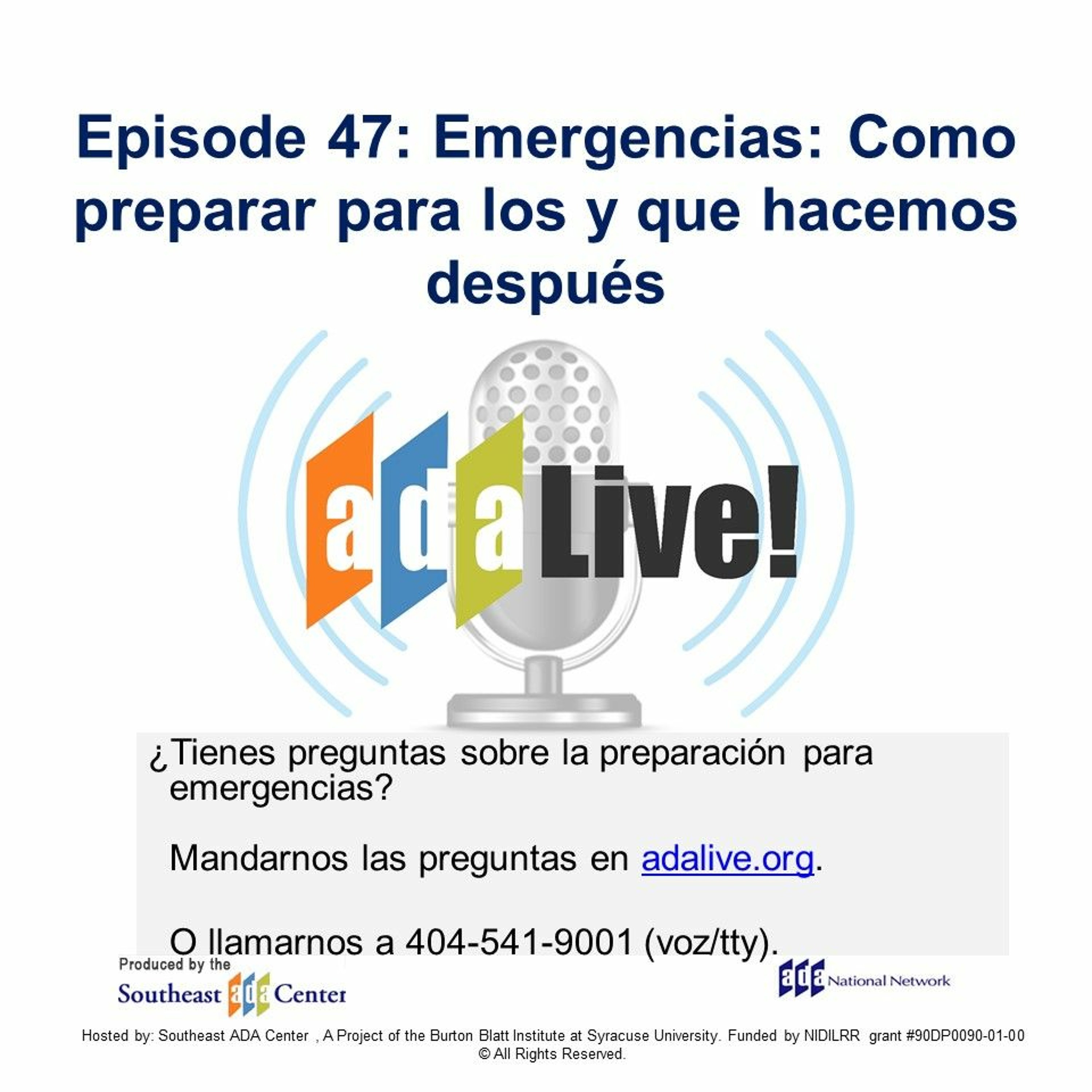 Episodio 47: Emergencias: Como preparar para los y que hacemos después episode artwork