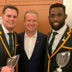 Matthew Pearce with Greg and Lucky