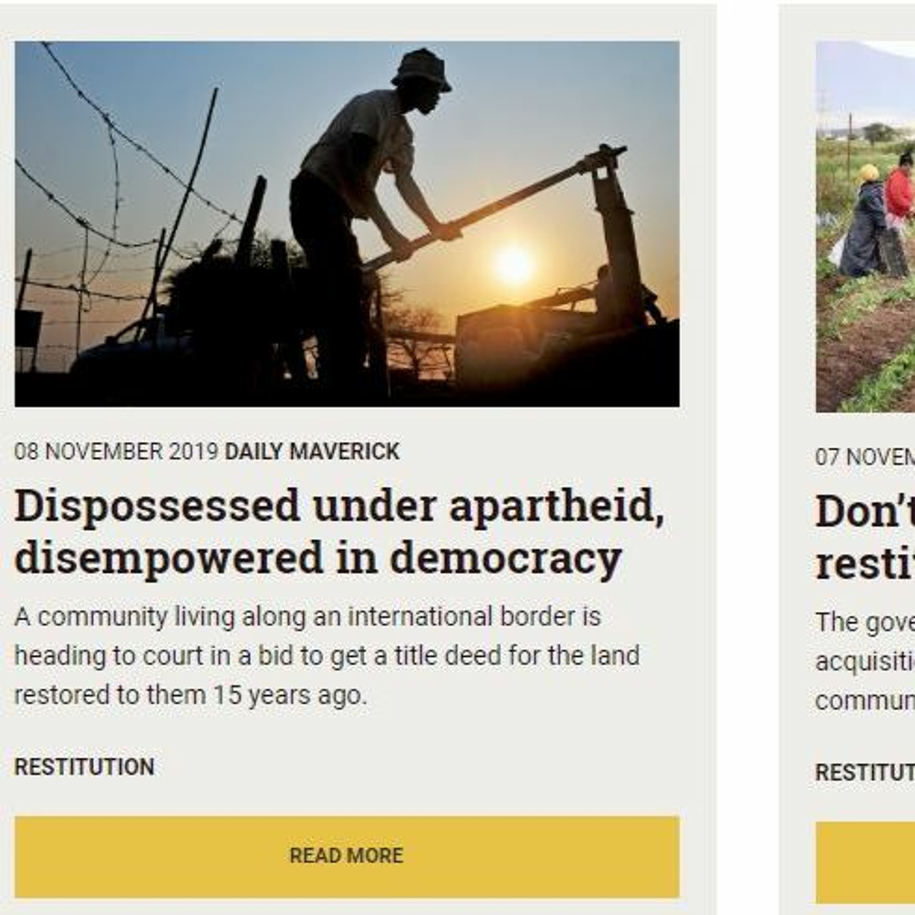 Land news and analysis South Africa