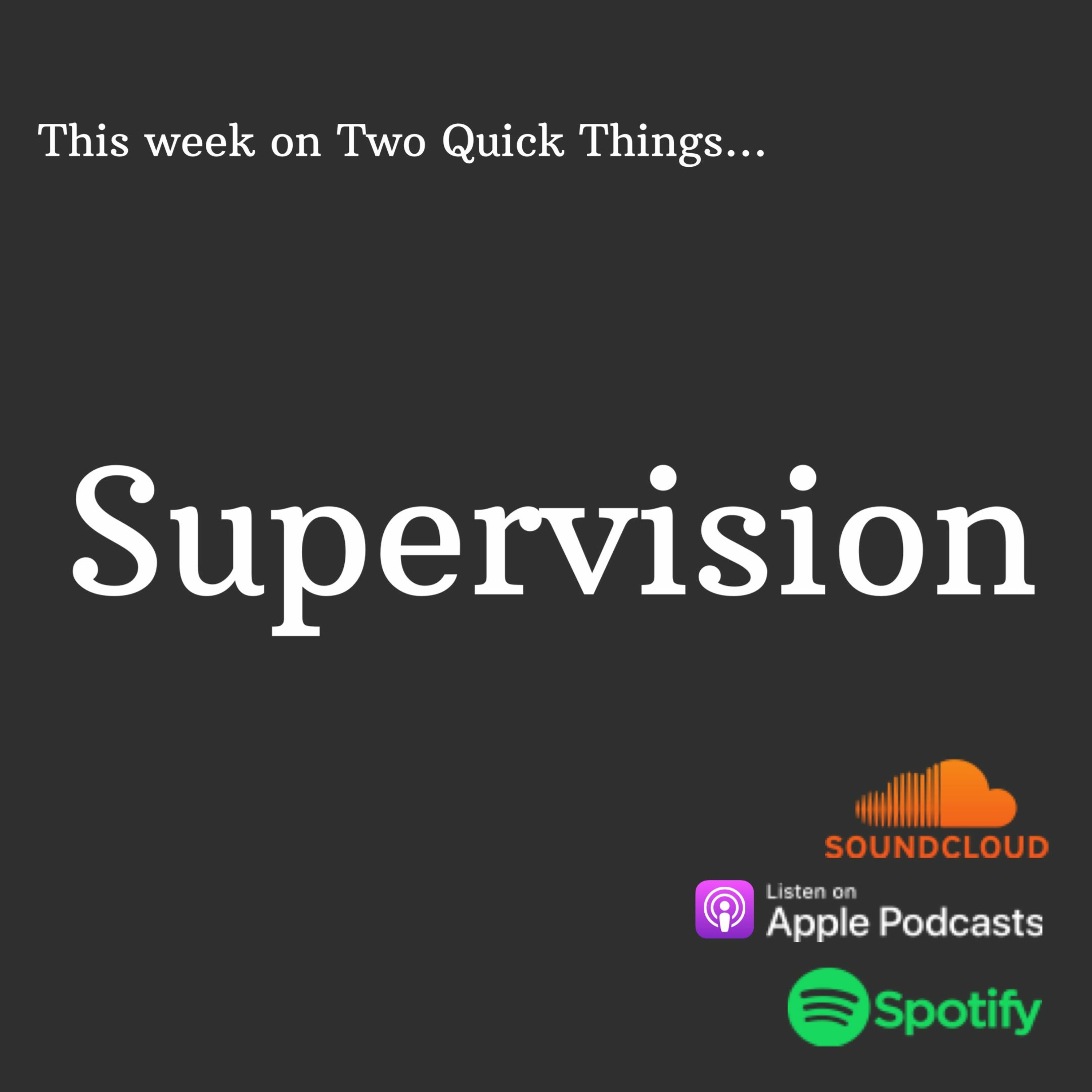 Two Quick Things
