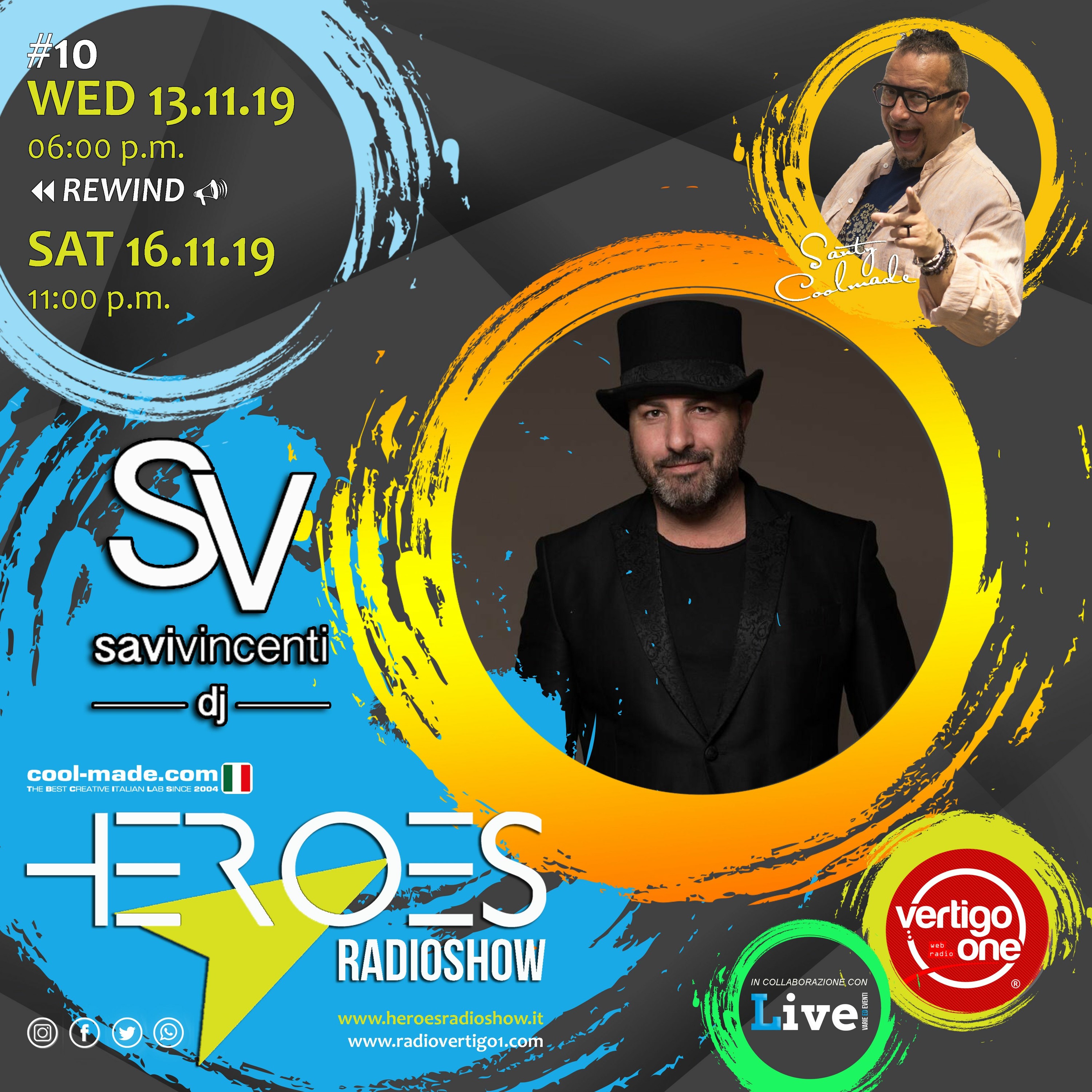 #10/2019-20> HEROES RadioShow - Special Guest SAVI VINCENTI episode artwork