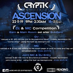 Cryptik Presents: Ascension DJ TOM SCOTT (Competition Entry)