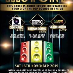 Saxon FatMan Gemi Magic 16th Nov 2019 Tottenham