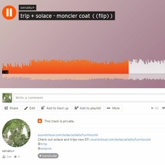 trip + solace - moncler coat ((flip))