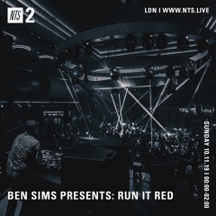 BEN SIMS Pres RUN IT RED 58. Nov 2019