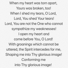 Shape Me into Thy Glorious Image｜Hebrews 4:14-16, Romans 8:26-29｜Melody & Lyrics by Zion