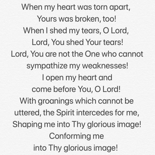Shape Me into Thy Glorious Image｜Hebrews 4:14-16, Romans 8:26-29｜Melody & Lyrics by Zion