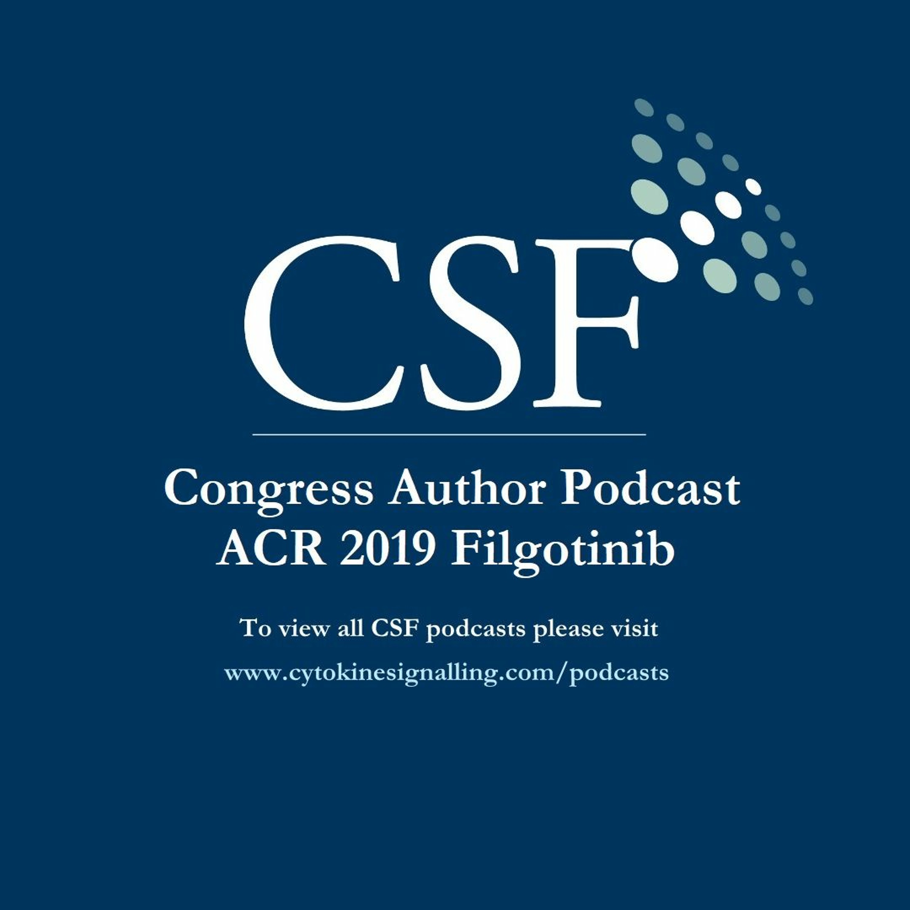 Congress Author Podcast - ACR 2019 Filgotinib